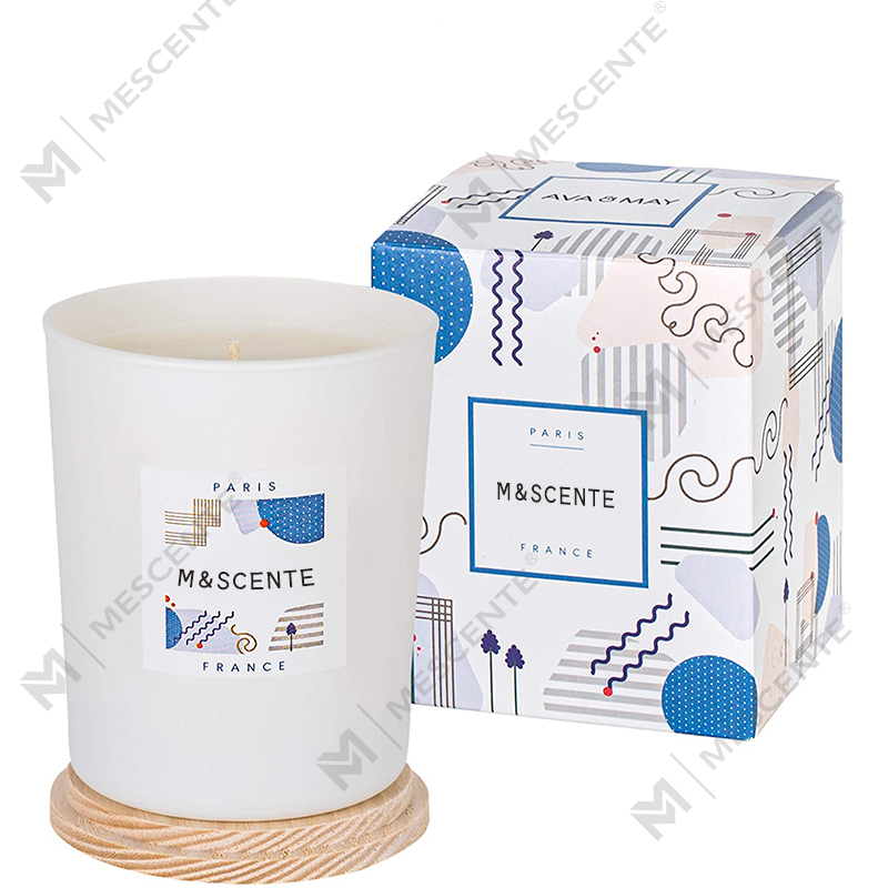 M&Scent tilpasset private label laget fargede duftende soyavoks elegante lys