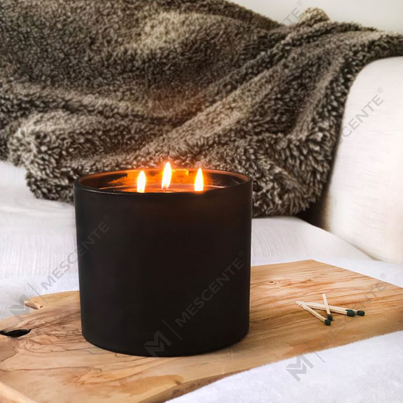 M&SCENT Natural Christmas Mye brukt glasskrukke Duftende soyavokslys med sammenleggbar boks