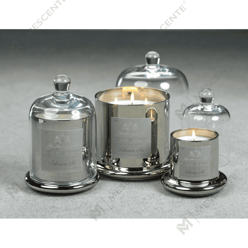 M&Scent Dekorativ romantisk bryllupsklokkekrukke Glasskuppeltrekk Duftlys A29275