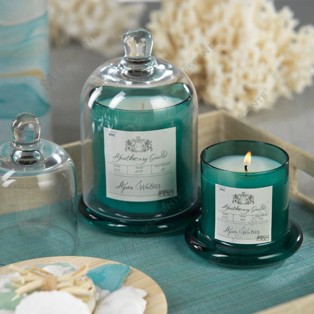 M&Scent Dekorativ romantisk bryllupsklokkekrukke Glasskuppeltrekk Duftlys A29275