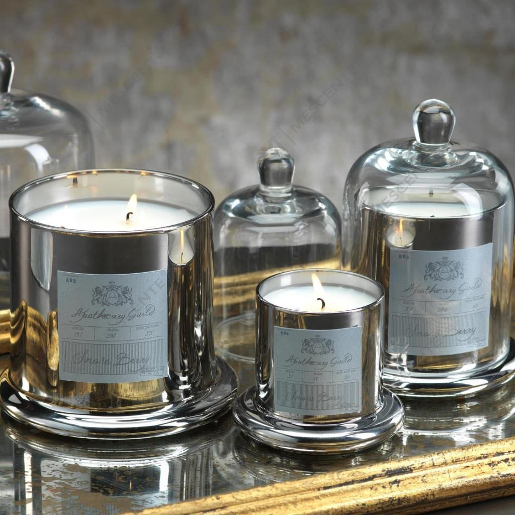 M&Scent Dekorativ romantisk bryllupsklokkekrukke Glasskuppeltrekk Duftlys A29275