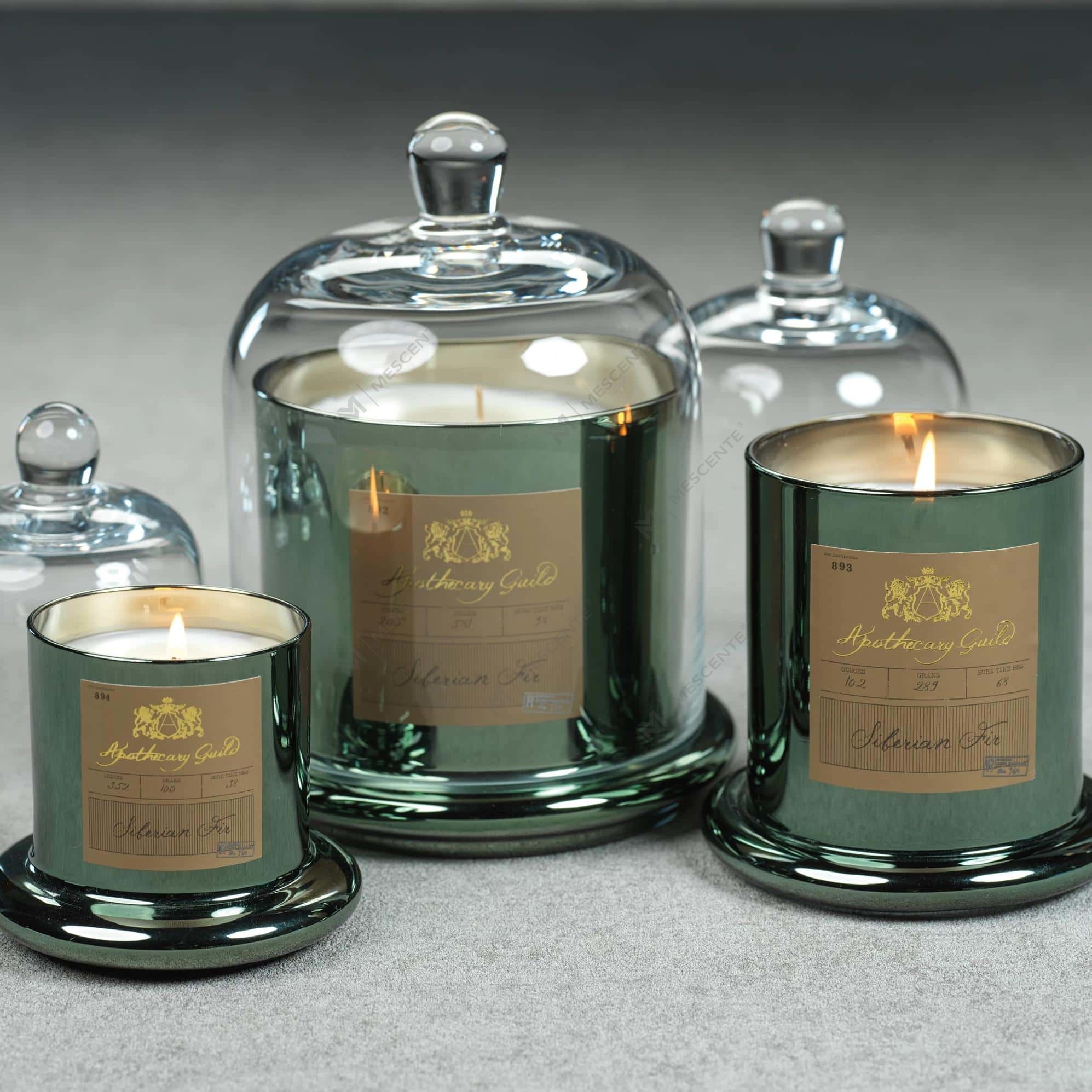 M&Scent Dekorativ romantisk bryllupsklokkekrukke Glasskuppeltrekk Duftlys A29275