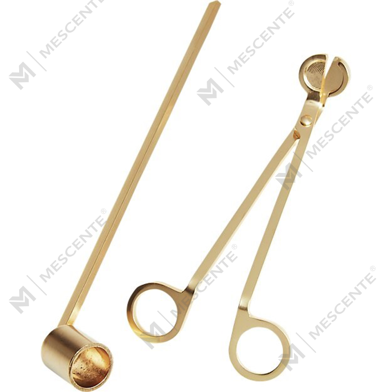 Mescente rustfritt stål stearinlys Wick Snuffer sett A99133-2