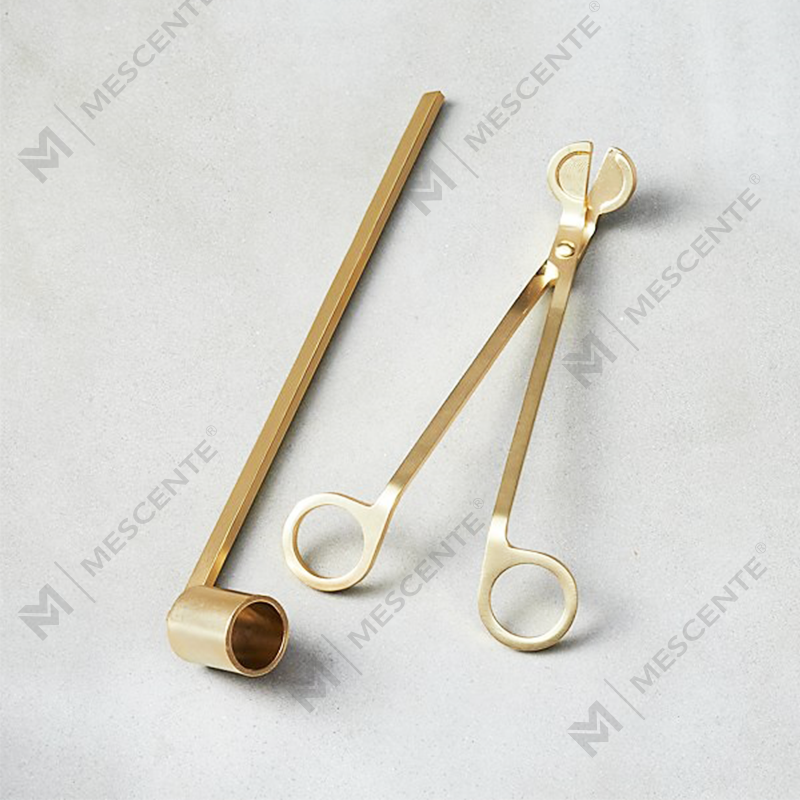 Mescente rustfritt stål stearinlys Wick Snuffer sett A99133-2