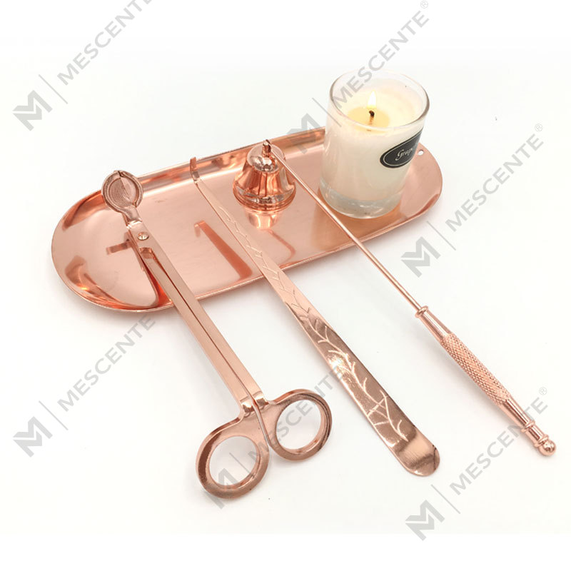 Mescente 4 i 1 stearinlys Snuffer Wick Trimmer Dipper Set A99133-3