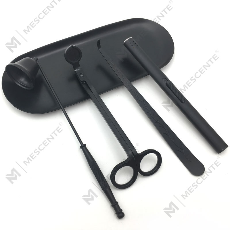 Mescente 4 i 1 stearinlys Snuffer Wick Trimmer Dipper Set A99133-3