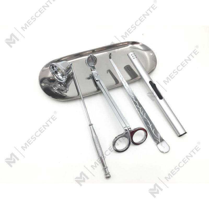 Mescente 4 i 1 stearinlys Snuffer Wick Trimmer Dipper Set A99133-3