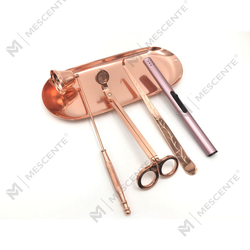 Mescente 4 i 1 stearinlys Snuffer Wick Trimmer Dipper Set A99133-3
