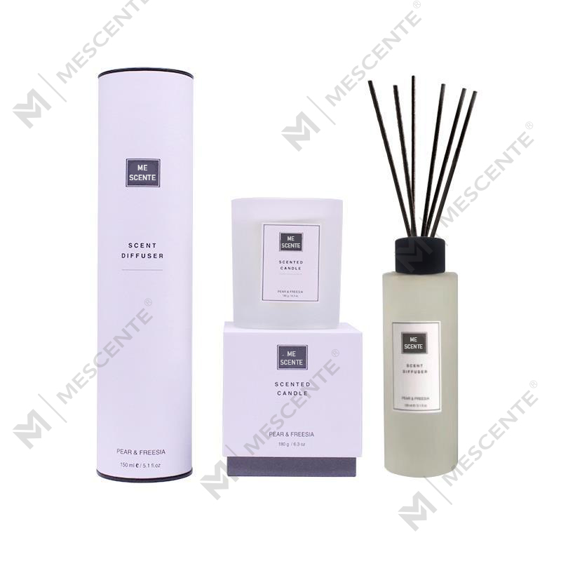 150 ml Hjemduft Reed Diffuser Gavesett med duftlys A99189