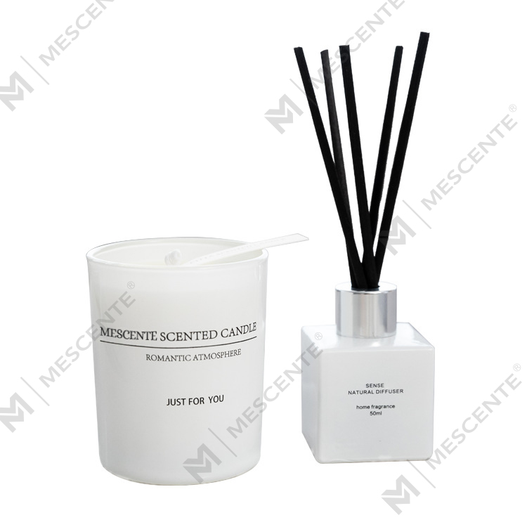 140 g duftende stearinlys duftende sivspreder gavesett A99199