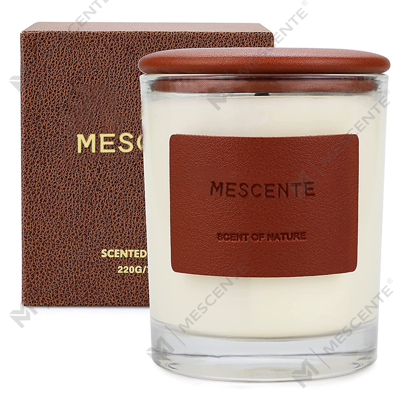 M&Scent Engros Vakre resirkulerte glasskrukker stearinlys I Kina, Relax Candle