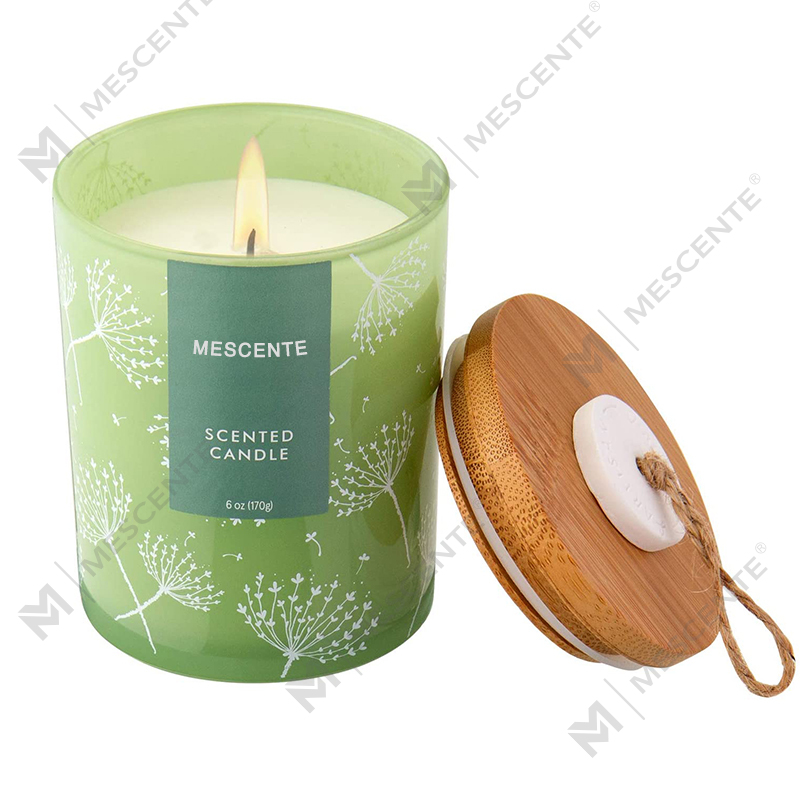 M&S duft tilpasset formet logotrykkprøve Aromaterapi duftlysfavoritter, duftlys med tørkede blomster