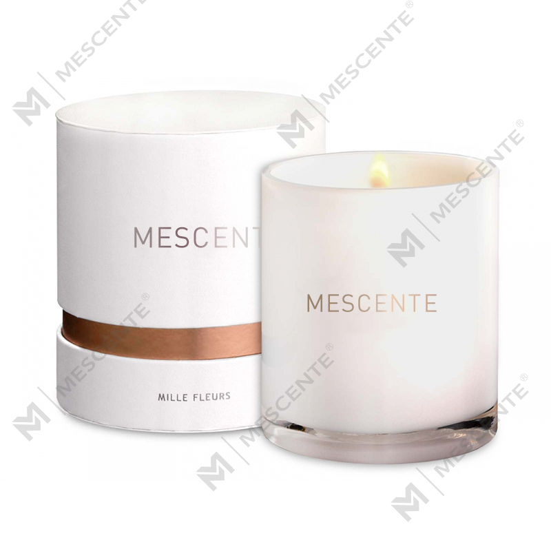 M&S cent Custom Luxury Matt Glass Wick duftlys 100 timer, duftende private label lys
