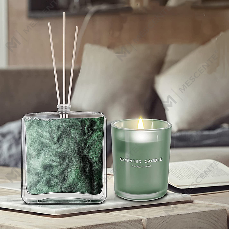 M&S cent sitronbasilikum duftende olje sivspreder og duftlys gavesett med pinner til hjemmet