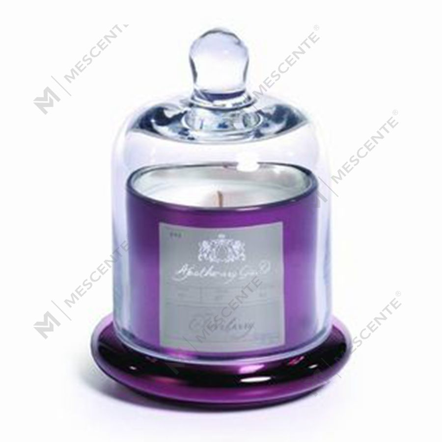 Mescente Luxury Silver Kuppellokk Duftlysholder glasskuppelkrukker