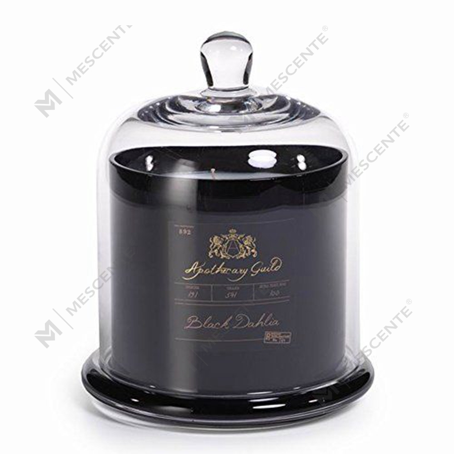 Mescente Luxury Silver Kuppellokk Duftlysholder glasskuppelkrukker