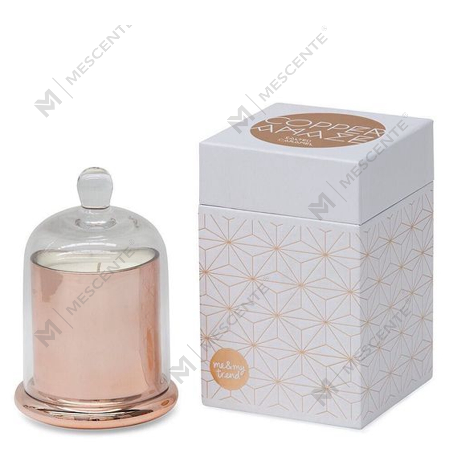 Mescente Luxury Silver Kuppellokk Duftlysholder glasskuppelkrukker