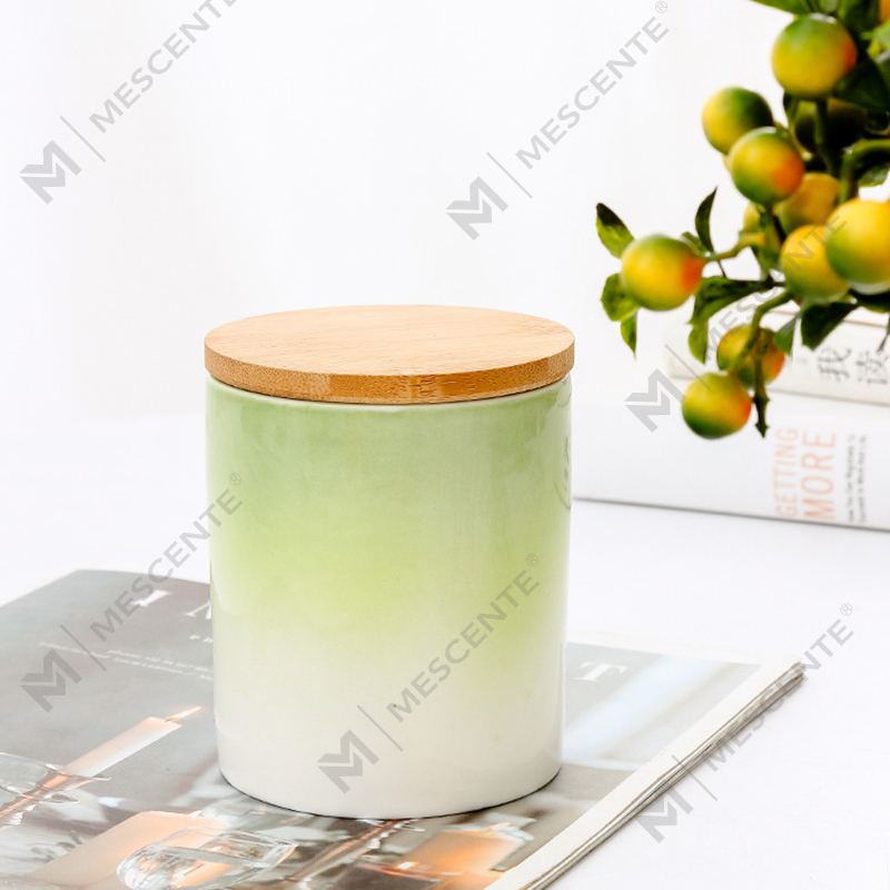 M&Scent Private Label Home Decoration Egendefinerte duftlys i keramiske stearinlyskrukker