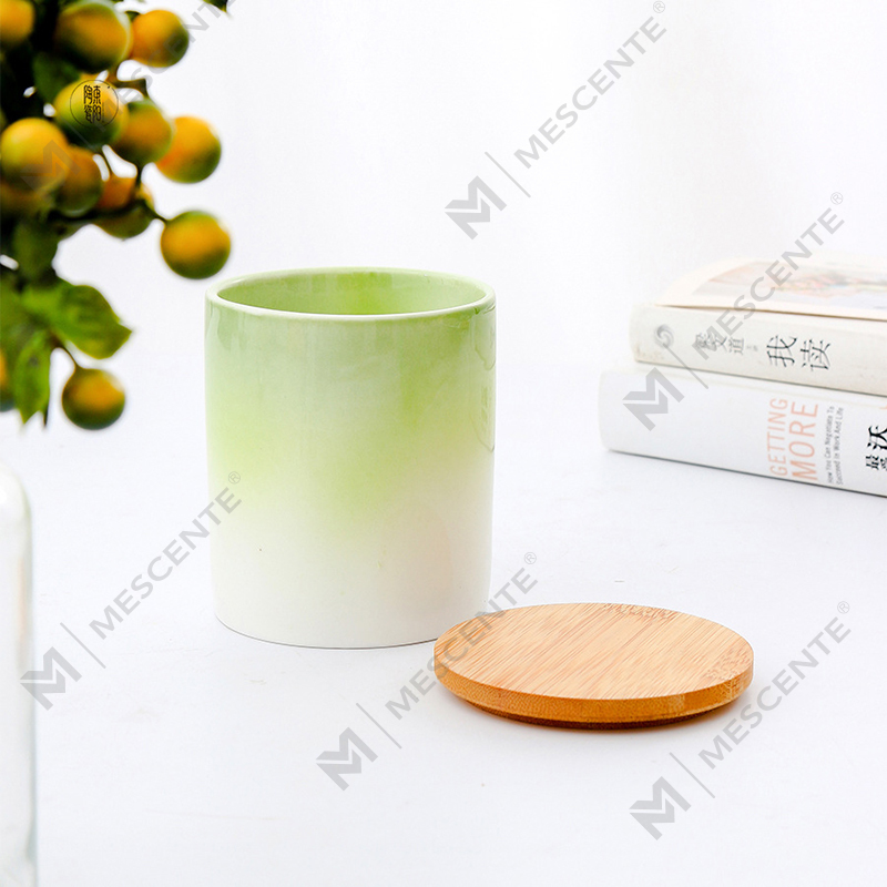 M&Scent Private Label Home Decoration Egendefinerte duftlys i keramiske stearinlyskrukker