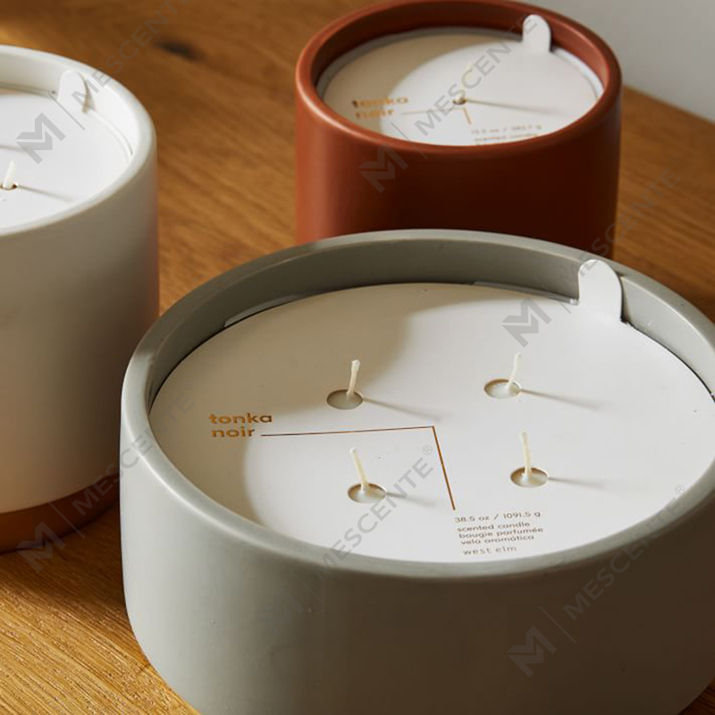 Private Label duftlys Hjemmedekorasjon, håndlaget 4 Wick duftlys med krystaller