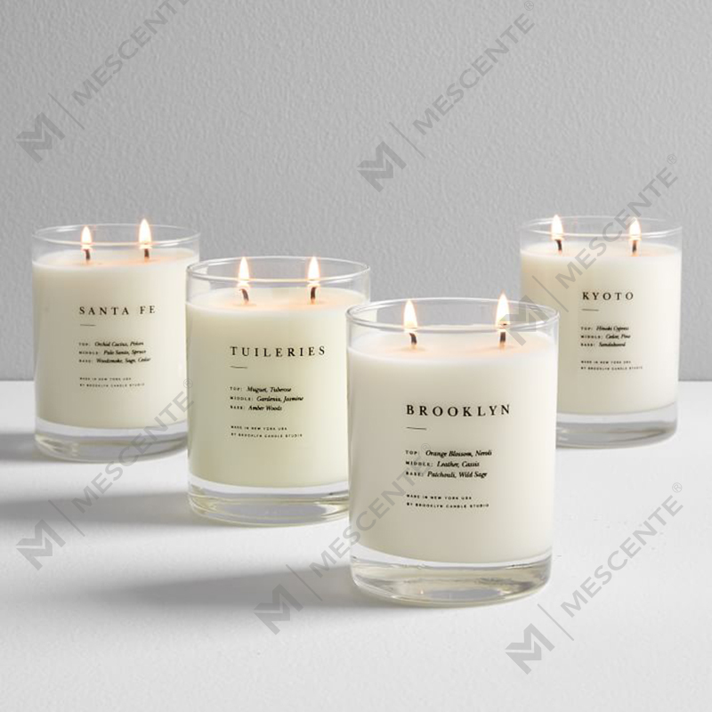 M&SENTE Nytt produkt Home Decoration Custom 2 veke Duftlys i glasskrukke