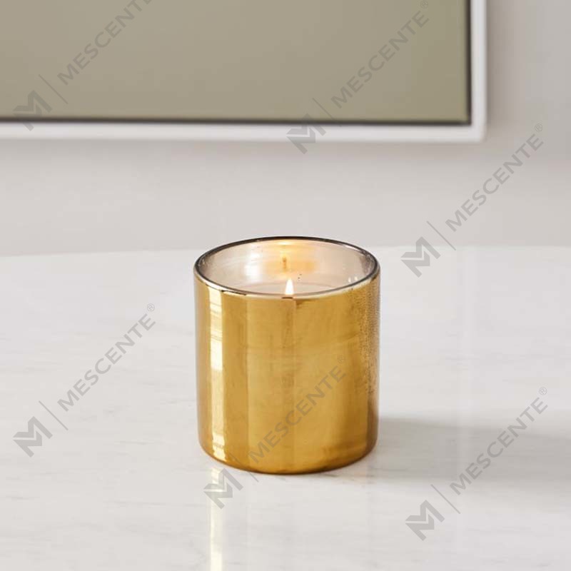 Amazon Luxury Custom Gold Print Logo Svart glasskrukke Duftende soyavoks stearinlys dekorasjonsgavesett