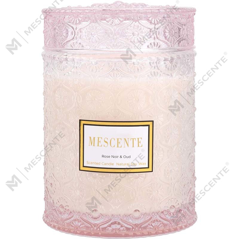 M&S cent Hjemmelaget Eucalyptus Spearmint Soy Voks Tørket Flower Scent Spa Candle