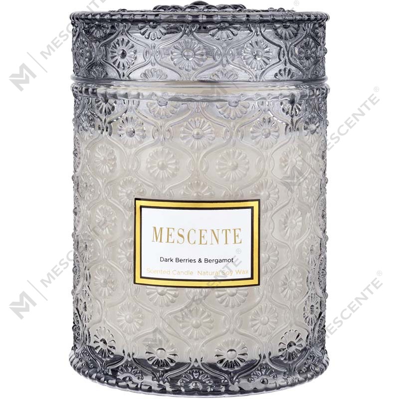 M&S cent Hjemmelaget Eucalyptus Spearmint Soy Voks Tørket Flower Scent Spa Candle