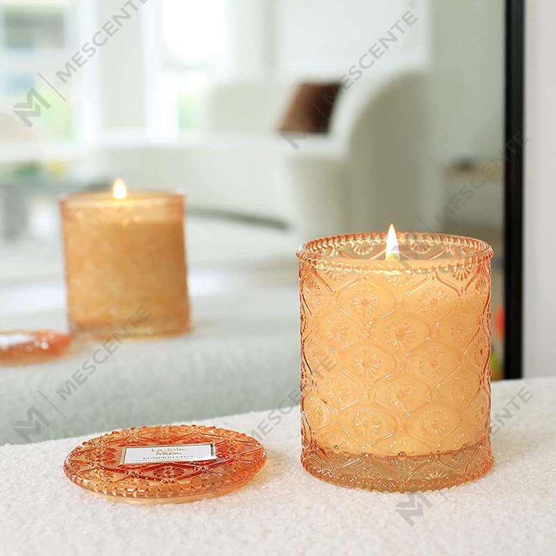 M&S cent Hjemmelaget Eucalyptus Spearmint Soy Voks Tørket Flower Scent Spa Candle