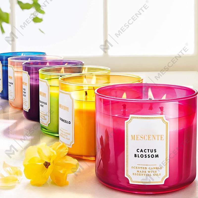 M&Scent håndlaget 3 veker naturlig jasminduftende soyavoks stearinlys gave, Private Label Aromaterapi Krystalllys