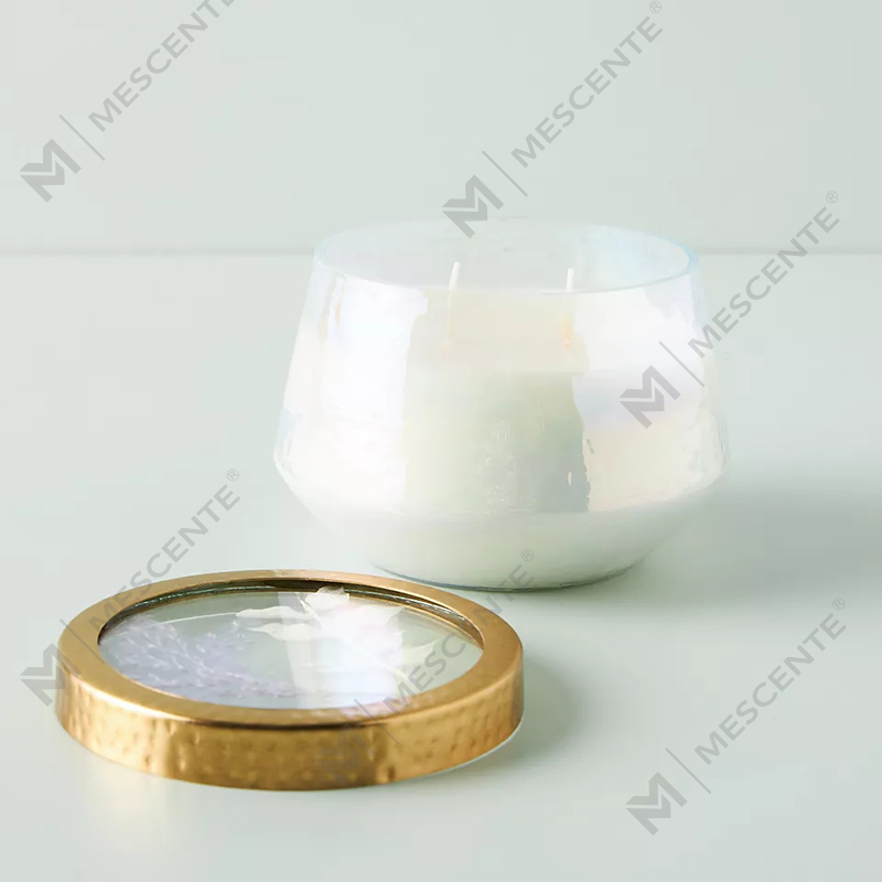 Engros tilpasset Private Label Home Decoration Klart Glass Sterke duftlys