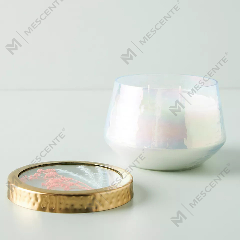 Engros tilpasset Private Label Home Decoration Klart Glass Sterke duftlys
