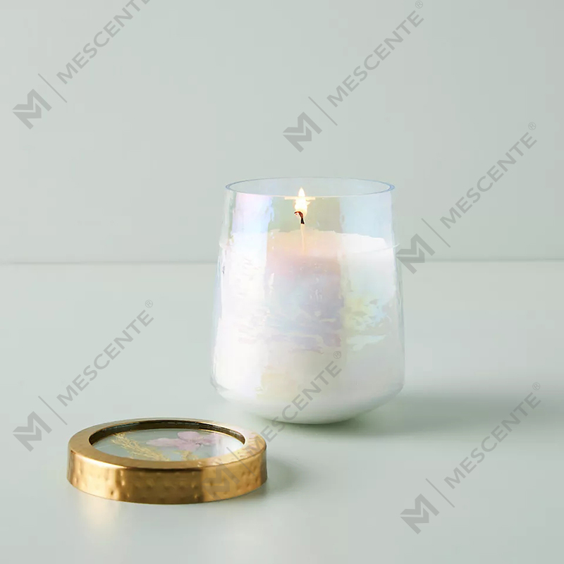 Engros tilpasset Private Label Home Decoration Klart Glass Sterke duftlys