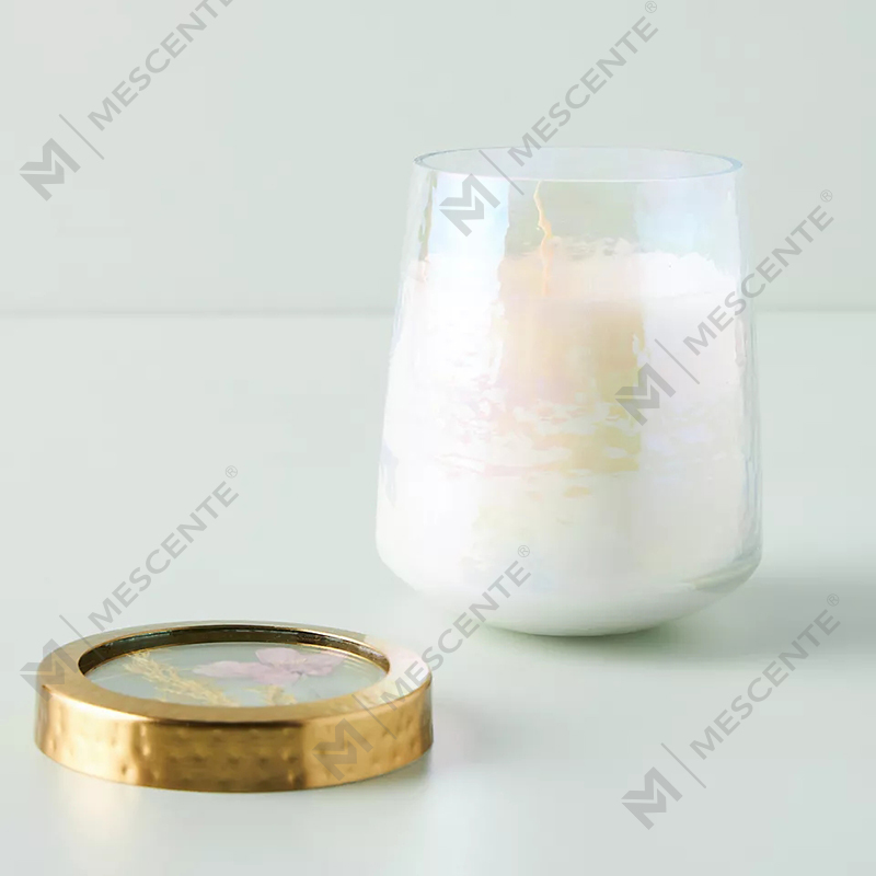 Engros tilpasset Private Label Home Decoration Klart Glass Sterke duftlys