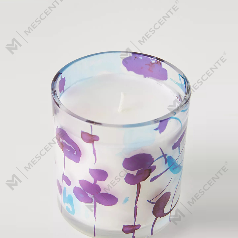 M&Scent Luxury Custom Decoration Private Label 3 Wick A Sunday Painter Glass Krystallduftende soyavokslys