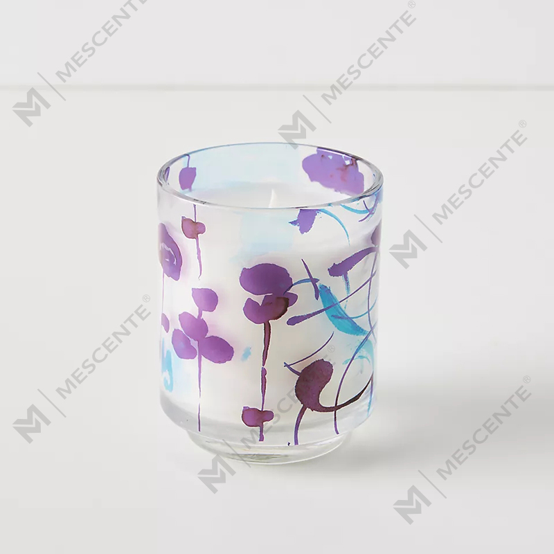 M&Scent Luxury Custom Decoration Private Label 3 Wick A Sunday Painter Glass Krystallduftende soyavokslys