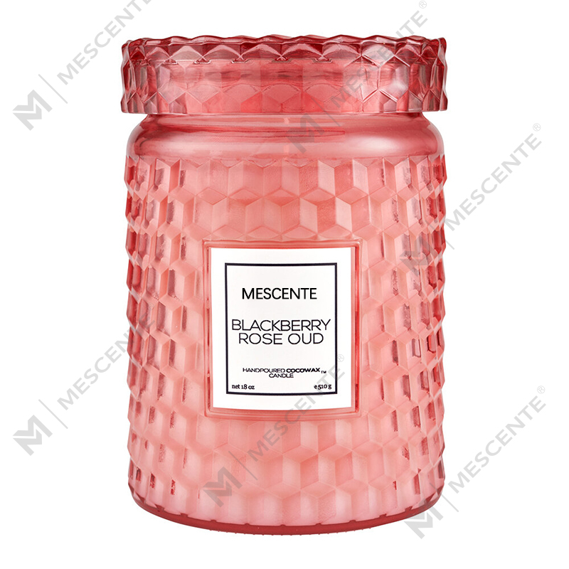M&Scent tilpasset juledekorasjon Blackberry Rose Oud Icon Candle