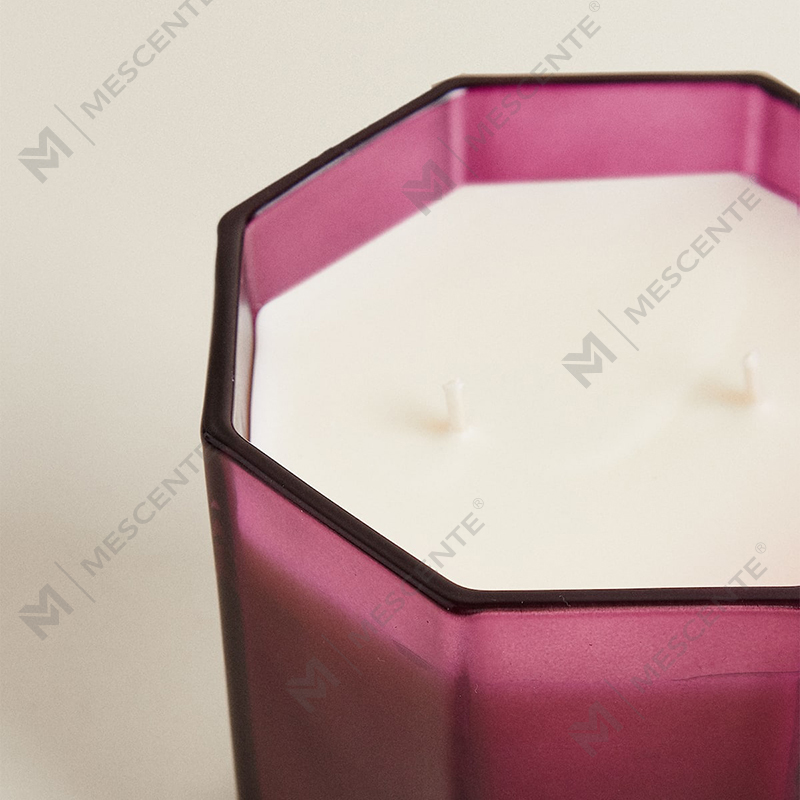 M&Scent Luksus juleduftlys Aromaterapi Aroma Soyavokslys i svart glasskrukke gaveeske