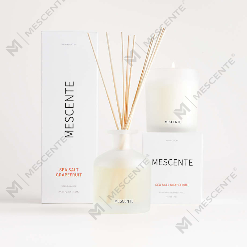 M&Scent luksus private label lilla farge aroma siv diffuser gavesett med eske