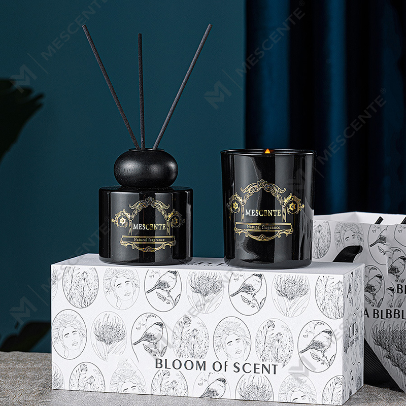 M&Scent luksus private label stearinlys aroma duftende stearinlys diffuser med boksemballasje