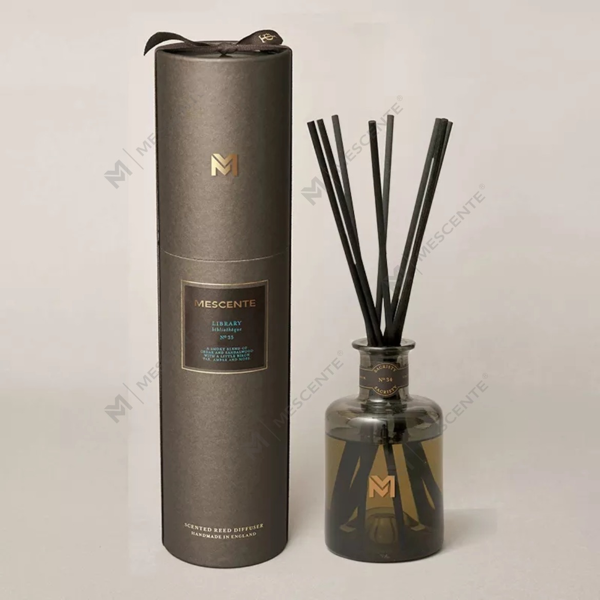 M&Scent engros luksus 500 ml svart flaske diffusor Reed duft siv diffuser med gaveeske