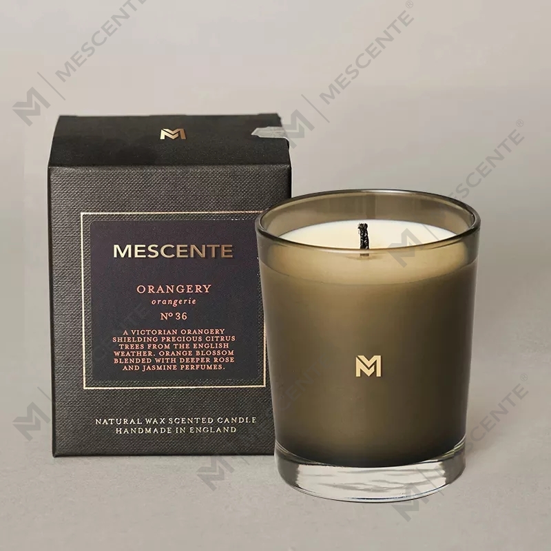 M&Scent Engros Ny Luksus Custom Private Label Jul Krystallkrukker Kerzen Duftende Soya Lys Med Lokk