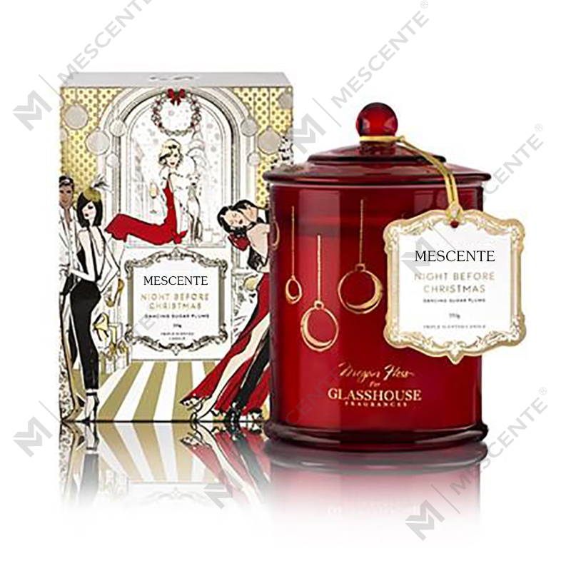 M&Scent Engros Luksus Custom Private Label Julekuppelkrukke Duftende soyalys med lokk