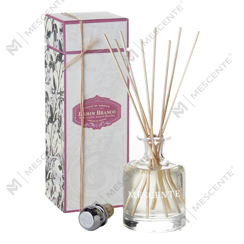 Luksus vår 400 ml miljøvennlige rosa flasker sementgrå skinn Magnolia duft Blomsterpinner Reed Diffuser